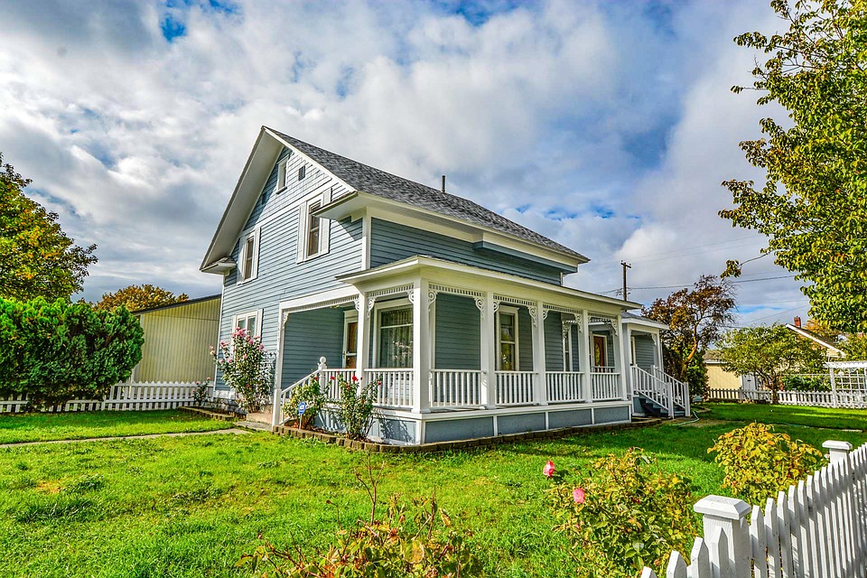 fenced country home